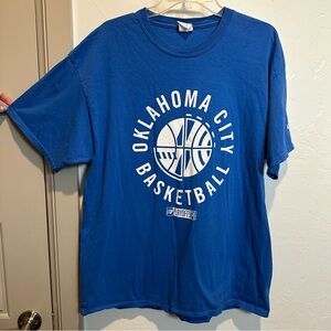 OKC Thunder 2024 Playoffs Second Round NBA Men's XL Game T-Shirt